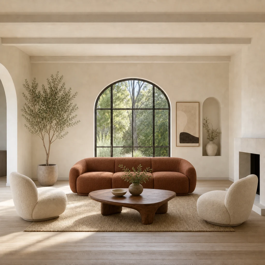 Warm minimal interior